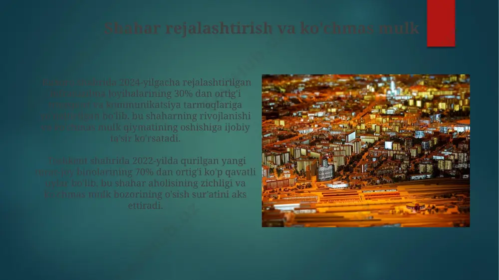 urbanizatsiya va ko'chmas mulk bozori - Page 4
