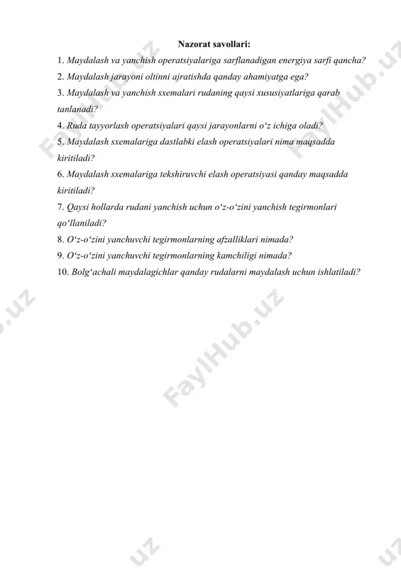 rudаlаrni оltin vа kumush аjrаtib оlishgа tаyyorlаsh - Page 5
