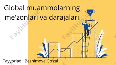 global muammolarning me'zonlari va darajalari — PDF