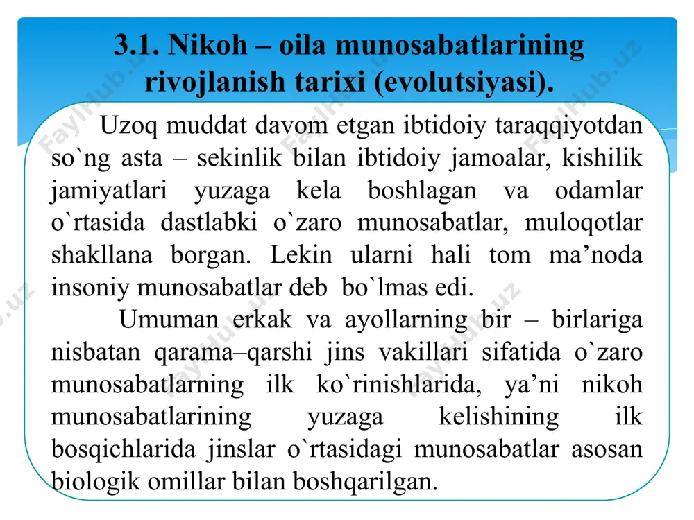 shga o’rgatish; jamiyatning taraqqiyoti – tinchlik, osoyishtalikdan bo’lsa, farovonligi esa fuqarolarning yuksak axloq-odobga ega bo’lishi bilan belgilanadi; “kim o’zini yaxshi bilsa, uning uchun nima foydali ekanligini biladi va o’zining nimaga qodirligini-yu, nimani uddalay olmasligini tushunadi”; ota-ona farzandlarida erkinlikni va mustaqillikni tarbiyalashi lozim, buning uchun ota ham, ona ham bilimga ega bo’lishi talab etiladi. suqroq (mill.avv. 447-399 y.) jamiyatni davlatdan ajratib bo’lmaydi; aholining eng ideal toifasi – o’rta hol kishilar hisoblanadi; har bir oila farzandlarida quyidagi sifatlarni shakllantirishi va rivojlantirishi lozim: dianoetikaga asoslangan fazilatlar: aqlga asoslangan fazilatlar; axloqiy irodaga asoslangan fazilatlar. 4. ezgulik – ijtimoiy subyektlarning tabiatiga xos emas. tabiat ularga faqatgina ezgu fazilatlarga ega bo’lish imkonini beradi. ularning sohibiga aylanish esa insonning o’ziga bog’liq. 5. tarbiya inson ruhiyatining rivojlanishi bilan bog’liq holda murakkablashib boradi. aristotel (mill.avv. 384-322) olimning barcha qarashlari “ideal davlat” nazariyasi ta’sirida shakllangan. tarbiyaning mazmuni kattalar ta’sirida bolalarda axloqiylik va oliyjanoblikni shakllantirishdan iborat. olimning fikricha bolalarni tarbiyalashda ichki …