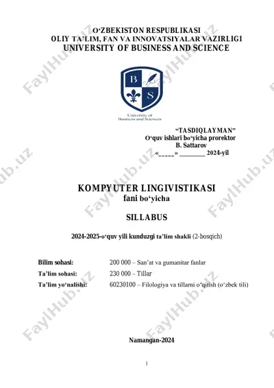 kompyuter lingvistikasi — PDF