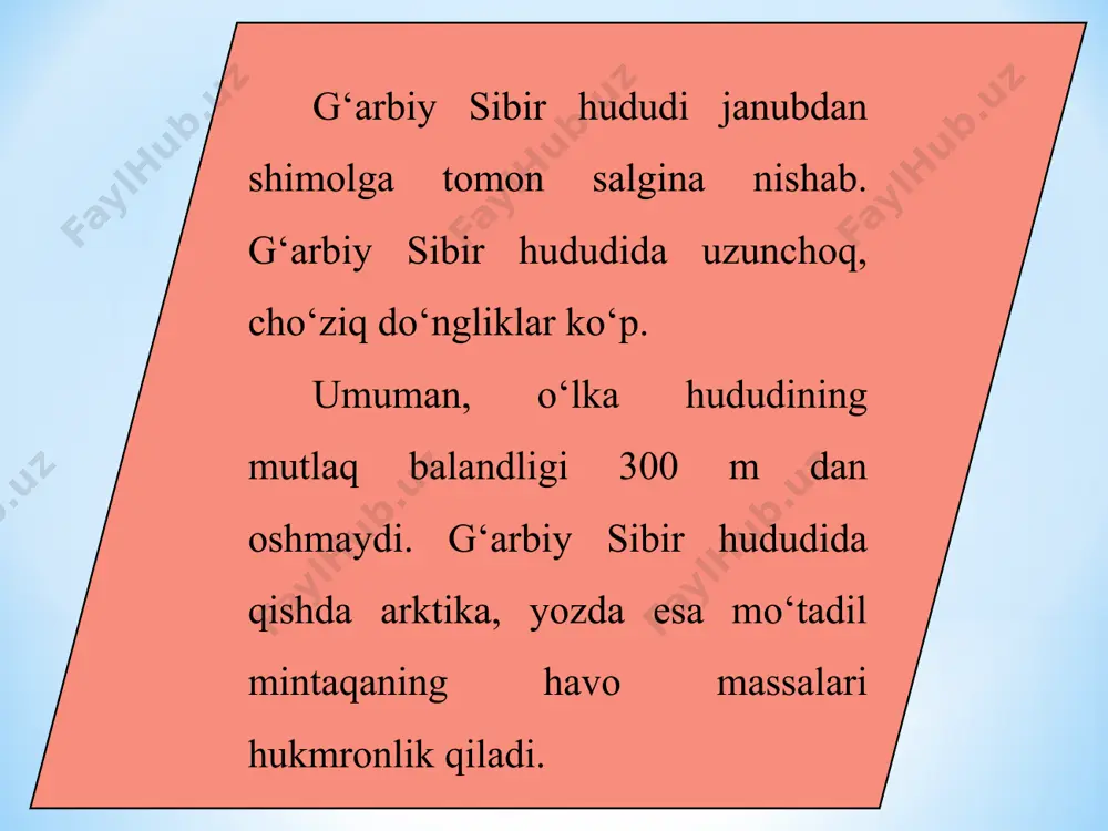 g‘arbiy va sharqiy sibir 6-sinf - Page 4