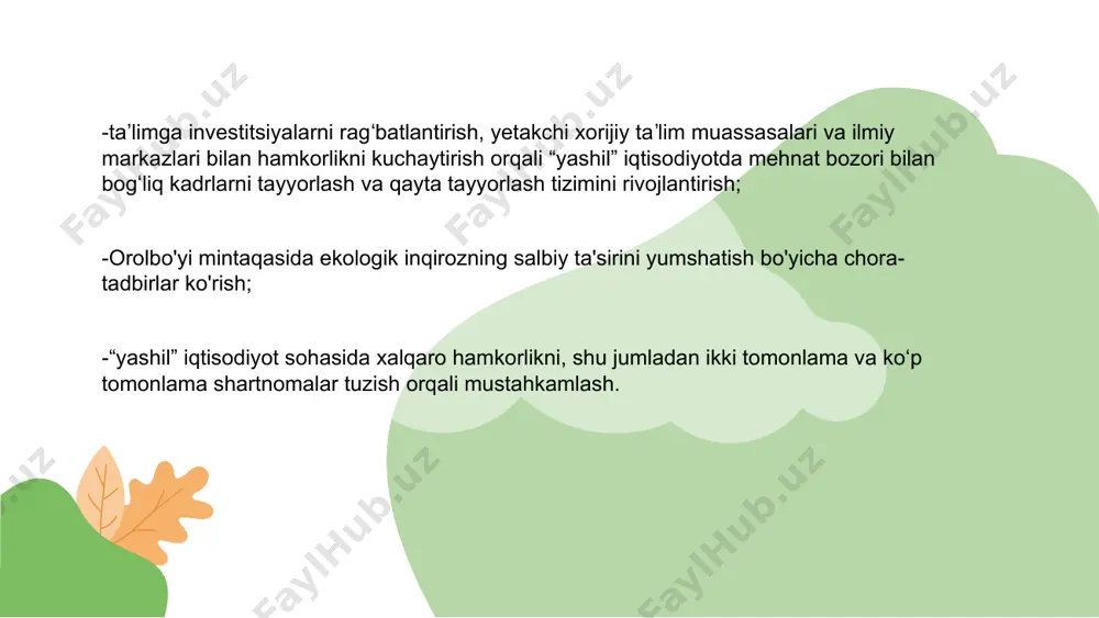 yashil iqtisodiyotga o’tish strategiyasi - Page 5