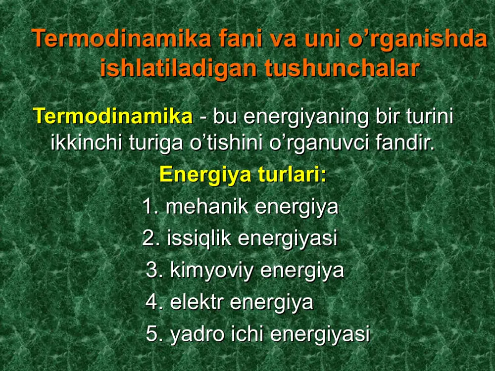 fizikaviy kimyoning usullari: termodinamik, statistik va kvant-mexanik usullar - Page 5