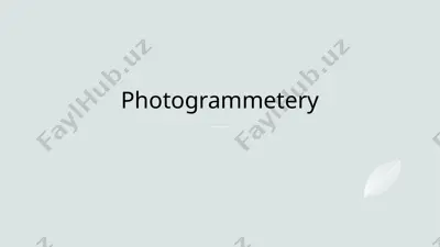 photogrammetery — PPTX