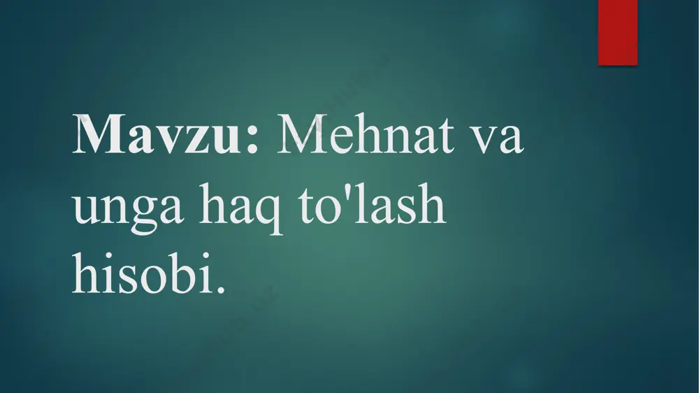 ga va umuman jamiyatdagi ijtimoiy muhitga ham bevosita ta’sir ko‘rsatadi. zamonaviy mehnat bozorida ish haqi tizimining samaradorligi, ishchilarning qoniqish darajasi va mehnat unumdorligiga katta ta’sir ko‘rsatadi. shu sababli, ish beruvchilar va davlat tomonidan ish haqi tizimini adolatli tashkil etish dolzarb masalalardan biri hisoblanadi. mehnatga haq to‘lash tizimlari turli shakllarga ega bo‘lib, ular orasida vaqtbay, ishbay, mukofot tizimlari va boshqa shakllar mavjud. har bir tizimning o‘ziga xos afzalliklari va kamchiliklari bo‘lib, ular tashkilotning iqtisodiy imkoniyatlari va mehnat siyosatiga bog‘liq ravishda qo‘llaniladi. masalan, vaqtbay ish haqi tizimi ishchining ishlagan soatlariga qarab belgilanadi va ko‘proq barqarorlikni ta’minlaydi, ishbay tizim esa ishlab chiqarilgan mahsulot yoki bajarilgan ish hajmiga bog‘liq bo‘lib, mehnat unumdorligini oshirishga turtki bo‘ladi. mukofot tizimi esa qo‘shimcha rag‘batlantirish orqali ishchilarni ko‘proq mehnat qilishga undaydi. shuningdek, mehnatga haq to‘lash tizimi ishchilarning ijtimoiy ta’minoti bilan ham bog‘liq bo‘lib, davlat tomonidan minimal ish haqi, soliq stavkalari va boshqa mehnat qonunchiligi bilan tartibga solinadi. rivojlangan mamlakatlarda …
