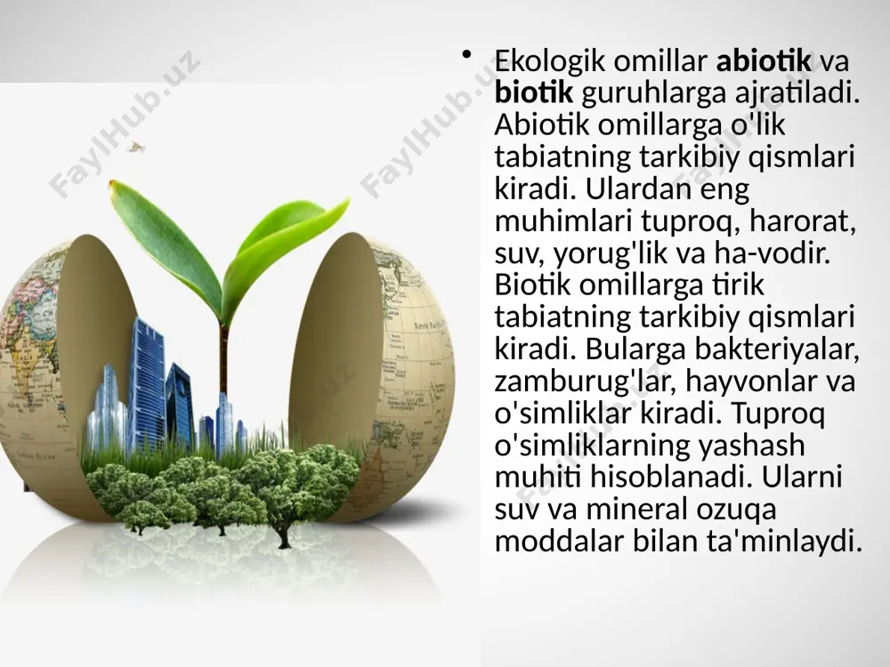 o'simliklarga ekologik omillarning ta'siri. 6 - sinf - Page 5
