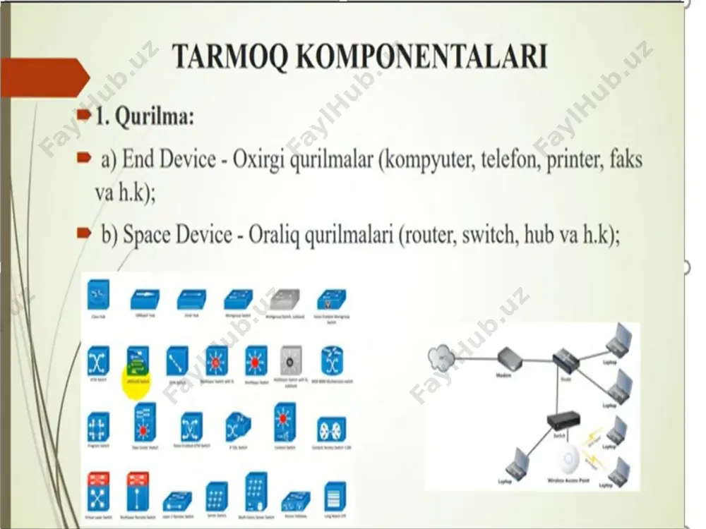zamonaviy kompyuter tarmog‘ning umumlashgan strukturasi va uning xususiyatlari - Page 5