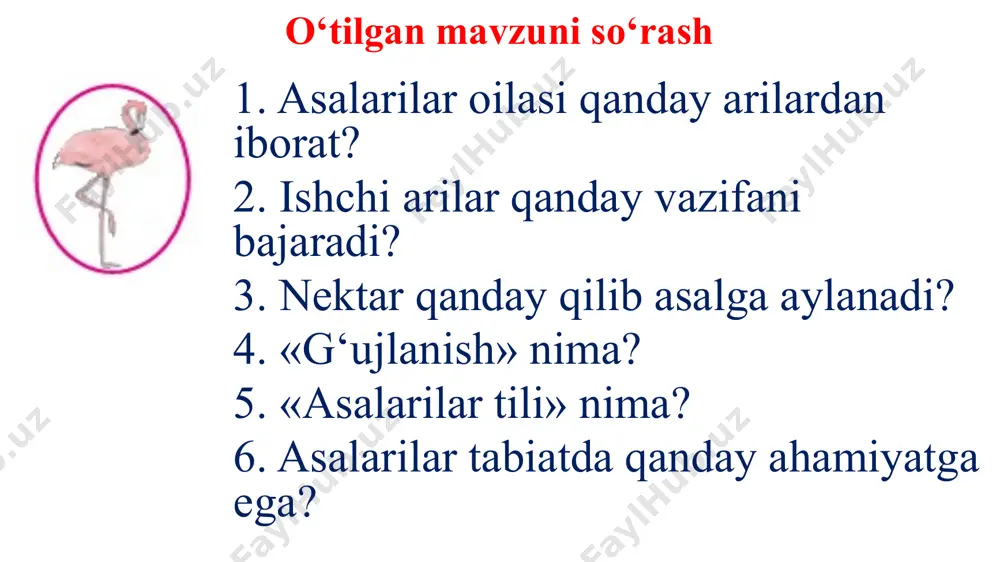 biologik diktant (nuqtalar o‘rni to‘ldiring) ko‘pchilik …….. foydali hasharotlar hisoblanadi. kеng bargli va nina bargli o‘rmonlarda yashaydigan ……………zararkunanda hasharotlarni qirib, daraxtlarni himoya qiladi. o‘rta osiyo cho‘llarida tarqalgan …………. mayda zararkunanda hasharotlar, o‘simliklar doni va mevasi bilan oziqlanadi. cho‘l va sahrolarda uchraydigan ……… o‘simliklar doni bilan oziqlanadi. xonadonlarda yashaydigan ………… sara shirinliklarni xush ko‘radi. ………… shira bitlari ajratgan suyuqlikni yalab, ularni yirtqich hasharotlardan himoya qiladi. biologik diktant javobi ko‘pchilik chumolilar foydali hasharotlar hisoblanadi. kеng bargli va nina bargli o‘rmonlarda yashaydigan sariq o‘rmon chumolisi zararkunanda hasharotlarni qirib, daraxtlarni himoya qiladi. o‘rta osiyo cho‘llarida tarqalgan chopqir faeton chumoli mayda zararkunanda hasharotlar, o‘simliklar doni va mevasi bilan oziqlanadi. cho‘l va sahrolarda uchraydigan qir chumoli o‘simliklar doni bilan oziqlanadi. xonadonlarda yashaydigan sariq fir’avn chumolisi sara shirinliklarni xush ko‘radi. bog‘ qora chumolisi shira bitlari ajratgan suyuqlikni yalab, ularni yirtqich hasharotlardan himoya qiladi. o‘ylab ko‘rib, mantiqan fikr yuritib 4 – idish eng oxirida 5 – idish ________ …