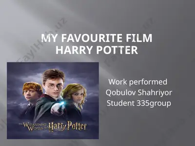 harry potter — PPTX