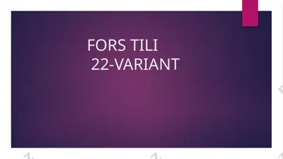 форс тили ундош фонемалари - айн, ғайн — PPTX