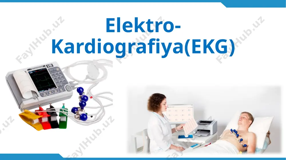tez uradi. aritmiya tashxisi juda muhim, chunki ular ko'pincha asemptomatik bo'lib, yurak to'xtashi va to'satdan o'limga olib kelishi mumkin; ishemiya va/yoki infarkt: ekg koronar arteriya torayishi oqibatida yurakka qon oqimining kamayishi (ishemiya) natijasida kelib chiqadigan yurak xurujini aniqlay oladi, bu esa miokard infarktiga (yurak to'qimalarining o'limiga) olib kelishi mumkin; yurak bo'shlig'idagi tug'ma yoki orttirilgan o'zgarishlar va jismoniy buzilishlar, masalan valvulopatiyalar, qorincha gipertrofiyasi, kengaygan kardiomiopatiyalar va boshqalar; elektrolitlar buzilishi: yurak ritmining o'zgarishiga olib keladigan qon elektrolitlarining ortiqcha yoki kam konsentratsiyasi; ba'zi dorilarning toksik ta'siri: yurak mushagining shikastlanishiga olib kelishi mumkin. ekg, shuningdek, yurak stimulyatorlari va implantatsiyali defibrilatorlar kabi boshqa ichki qurilmalarning ishlashini baholashga imkon beradi. ehtiyot bo'lish kerak bo'lgan yurak kasalliklarining belgilari agar ba'zi yurak kasalliklari yurak xuruji kabi o'ta jiddiy hodisalardan oldin asemptomatik bo'lishi mumkin deb hisoblasak, diqqat qilish kerak bo'lgan va yurak xastaligini ko'rsatishi mumkin bo'lgan alomatlar juda o'zgaruvchan, lekin quyidagilardan iborat bo'lishi mumkin. pulsning yo'qligi; ko'krak og'rig'i oson …