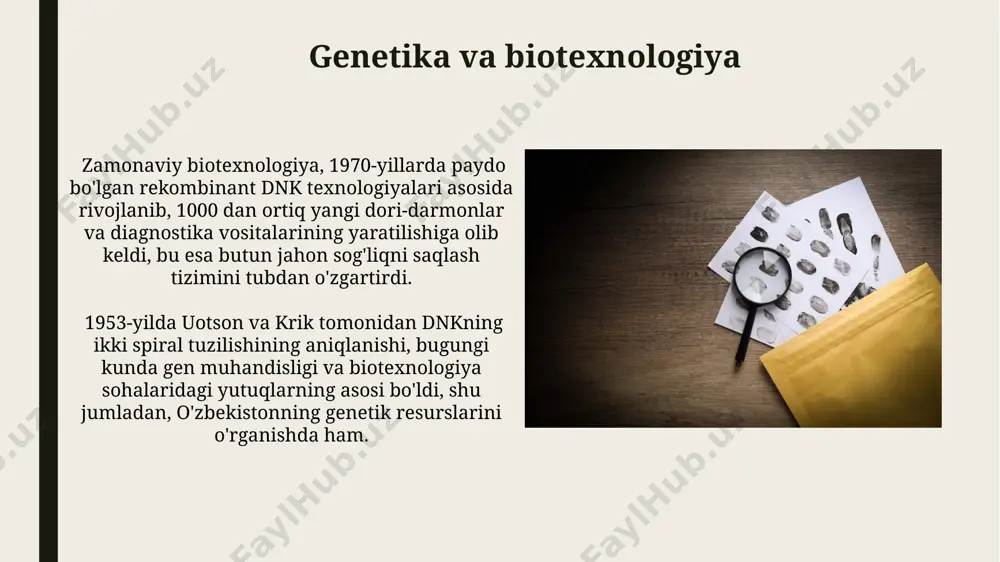 notexnologiya sohalarida olib borilayotgan tadqiqotlar genetika va materialshunoslik kabi fanlarning rivojlanishiga ta'sir ko'rsatib, yangi ilmiy uslublarni qo'llashga imkon beradi. 18-asr oxiri va 19-asr boshlarida yevropa mamlakatlarida, xususan, germaniyada ilmiy tadqiqot uslublari sezilarli darajada takomillashib, empirik kuzatishlar va eksperimentlarga asoslangan yangi yondashuvlar paydo bo'ldi. uyg'onish davri va ilmiy inqilob galileo galileining teleskopi (17-asr) osmon jismlarini kuzatish imkoniyatini tubdan o'zgartirdi va evropa va dunyo bo'ylab astronomiya rivojiga katta hissa qo'shdi. 16-asrda nikolay kopernikning geliosentrik nazariyasi, samarqanddagi ulug' astronomlarning merosini davom ettirib, kosmologiya sohasida inqilob qildi. energiya manbalari 1950-yillarda sovet ittifoqi tomonidan ishlab chiqilgan energiya manbalari bo'yicha tadqiqotlar, hozirgi zamon energiya samaradorligi texnologiyalariga, jumladan, quyosh panellarining samaradorligini oshirishga asos bo'ldi. rossiyada o'tkazilgan neft va gaz konlarini qidirish bo'yicha geologik tadqiqotlar natijasida 2000 yildan keyin yangi konlar topilib, jahon energiya bozoriga ta'sir ko'rsatdi. axborot texnologiyalari 1940-yillarda, ikkinchi jahon urushi davrida aqshda yaratilgan eniac kompyuteri axborot texnologiyalari tarixida muhim voqea boʻlib, zamonaviy kompyuterlarning rivojlanishiga asos …