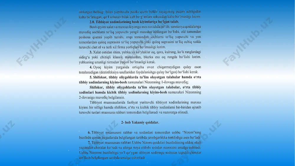 tibbiyot xizmatlari reglamenti - Page 5