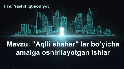 "aqllishahar" — PPTX