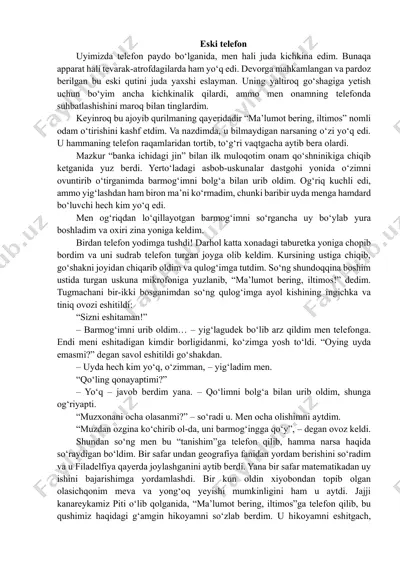 eski telefon — PDF
