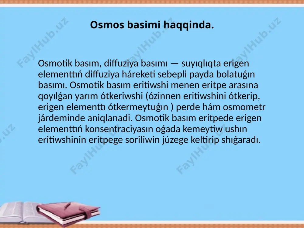 osmos, osmotik basim, kapilliyar hadiyseler - Page 4