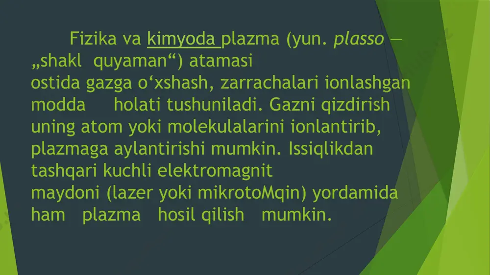 plazma. xossalari va qo’llanilishi - Page 3