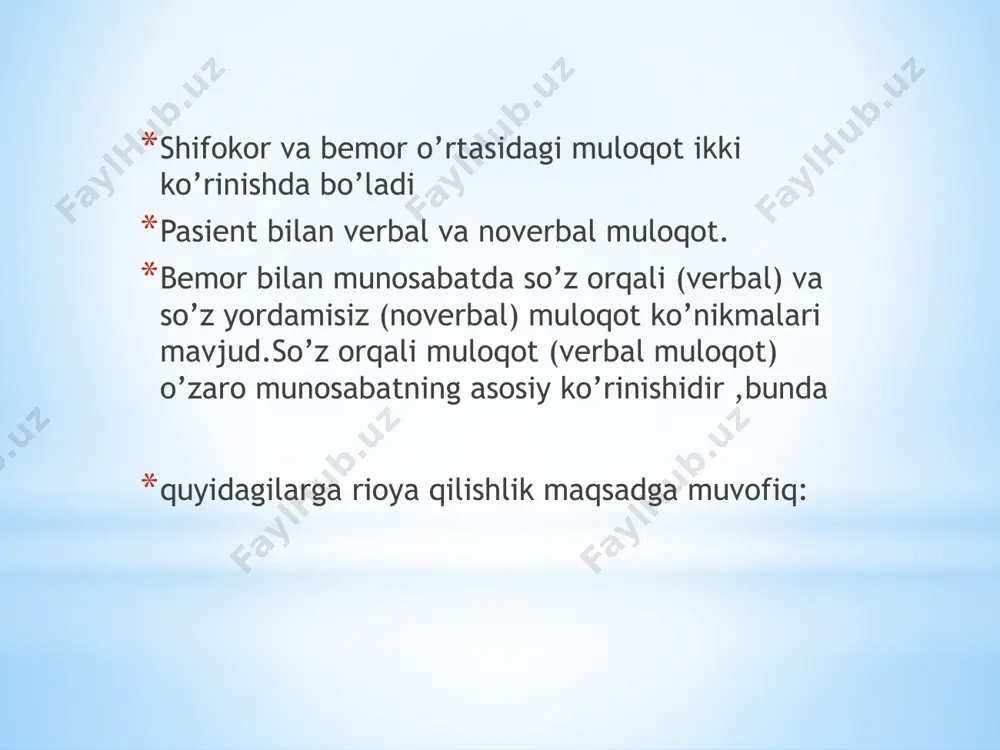 bemorlar bilan muloqot konikmalari - Page 5