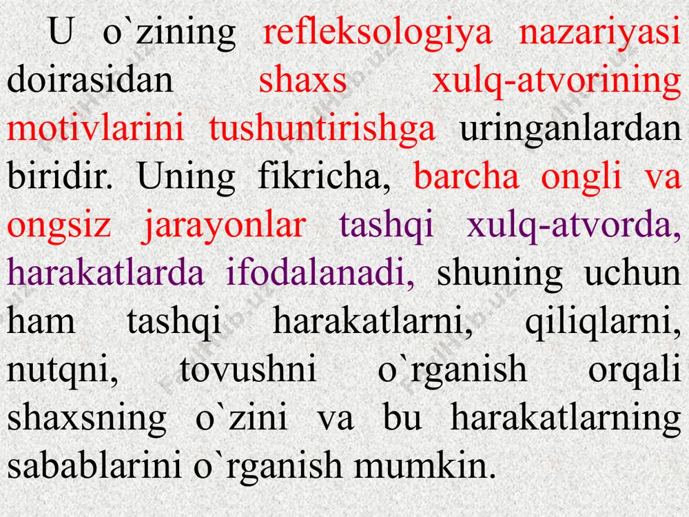 sida o’tkazilgan muhim tadqiqotlardan biri n.sog’inovning o`zbek oilasiga xos bo`lgan nikoh va oila munosabatlari – nikohdan qoniqish, nikoh motivlari, oila qurishning o`zbeklarga xos bo`lgan yosh xususiyatlari, yosh o`zbek oilalaridagi psixologik mojarolar va ajralishlarning sabablarini tizimli tarzda o`rgangan ilmiy ishidir. 14 bu tadqiqotda ilgari hech o`rganilmagan ilmiy ma’lumotlar to’plandiki, ularga ko’ra, o`zbek oilasining qurilishiga sabab bo`ladigan asosiy motiv bu: "farzandli bo`lish", "jamoatchilikning gap so’ziga qolmaslik", "ota-ona va qavmi-qarindoshlarning istaklarini bajo etish" va hokazolar aniqlandi. n.sog’inov tomonidan to’plangan ma`lumotlar yosh oilalar, mojaroli oilalar va yoshlar tarbiyasi bilan mashg’ul bo`lganlar uchun muhim ilmiy yo`l-yo`riqdir. 15 o’zbekistonda mustaqillikni qo’lga kiritgach, olib borilgan sotsial psixologik tadqiqotlar asosan sotsial tasavvurlar konsepsiyasi doirasida amalga oshirildi (v.karimova, k.rahimova, z.nishonova, m.umarova, l.karimova va h.k.lar). tadqiqotlarda ijtimoiy vaziyatlarga bog’liq psixologik fenomenlar o’rganilganda ayni shu yo’nalishning istiqbolli ekanligini, shaxs va jamiyat o’rtasidagi murakkab va serqirrali munosabatlarning sotsial xulqda namoyon bo’lishi mexanizmini tushuntirishda sotsial tasavvurlar konsepsiyasi nazariy-metodologik asos ekanligini isbotladi. 16 e’tiboringiz …