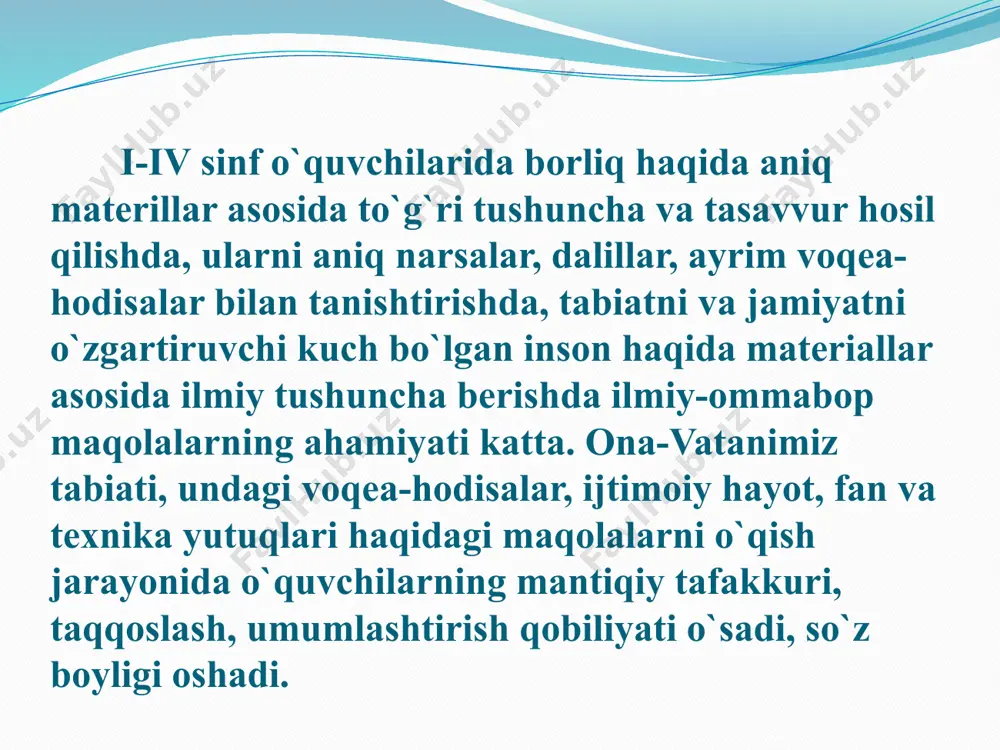 y sathida bir kun qolib, so`ng yana yerga qaytishgan. savollar: 1. oy qaysi sayyora atrofida aylanadi? 2. yer oyni qanday ko`rinmas kuch bilan o`ziga tortadi? 3. oy nima uchun yerga qulab tushmaydi? 4. oy sayyoramizdan qanchalik kichkina? misol bilan tushuntiring. 5. odamlar oyga ilk bor qachon parvoz qilgan? 6. oyga qaysi fazo kemasida uchishgan? 7. ilk bor oyga qo`ngan fazogirlarning ismi nima? 8. “yo`ldosh”so`zining ma’nosini bilasizmi? 9. nega oyni yerning yo`ldoshi deb ataymiz? 10. agar fazogir bo`lganingizda, qaysi sayyoralarga uchgan bo`r edingiz? 11. bugungi mavzudan nimalarni bilib oldingiz? ona tili savodxonligiga bog`lanadi: bu mavzu orqali bosh harflar imlosi mavzusi mustahkamlanadi. ya’ni sayyoralar nomlari bosh harf bilan yozilishini bilib oladilar. yer – tuproq ma’nosida kelganda kichik harf bilan yozilishini ham amaliy tushuntirish joiz. masalan: dalada yerga ekin ekildi. shuningdek, asos va qo`shimchalar mavzusiga doir amaliy ish ham o`tkaziladi. masalan: yo`l + dosh, parta + dosh, sinf + dosh so`zlari nimasi bilan …