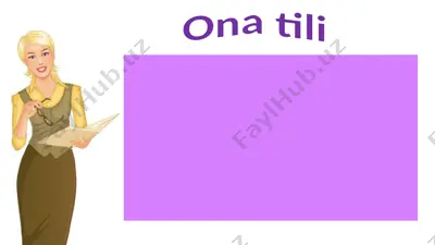 ona tili — PPTX