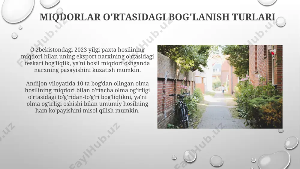 miqdorlar orasidagi bog‘lanishi turlari va ularga oid misollar - Page 5