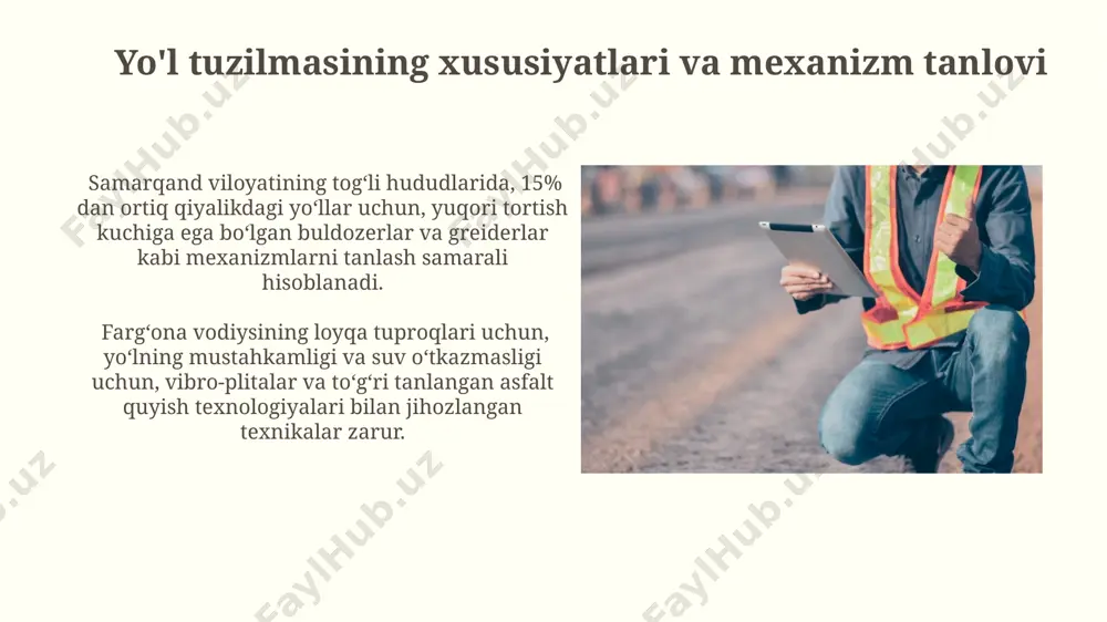 yo‘l poyini qurishda etakchi mexanizmlarni tanlash asoslari - Page 3