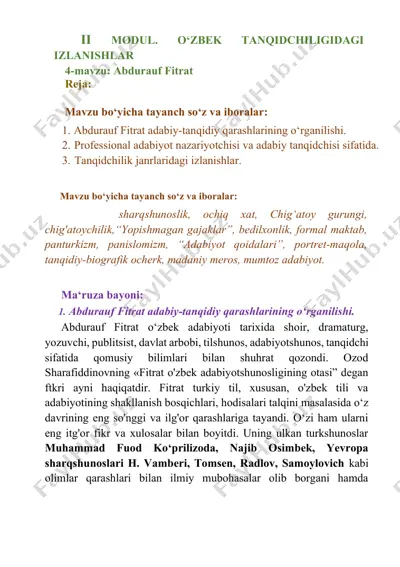 abdurauf fitrat — DOCX
