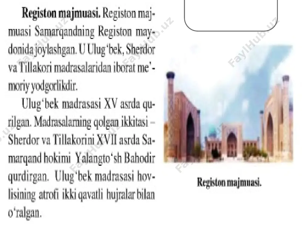 o‘zbekistonning tarixiy-me'moriy obidalari - Page 5