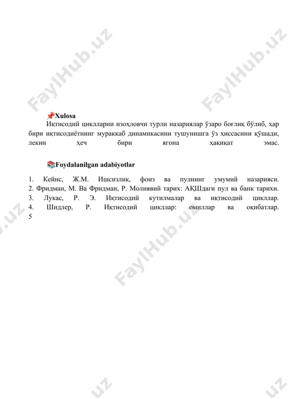 iqtisodiy tsikllar va bashorat qilish usullari - Page 5