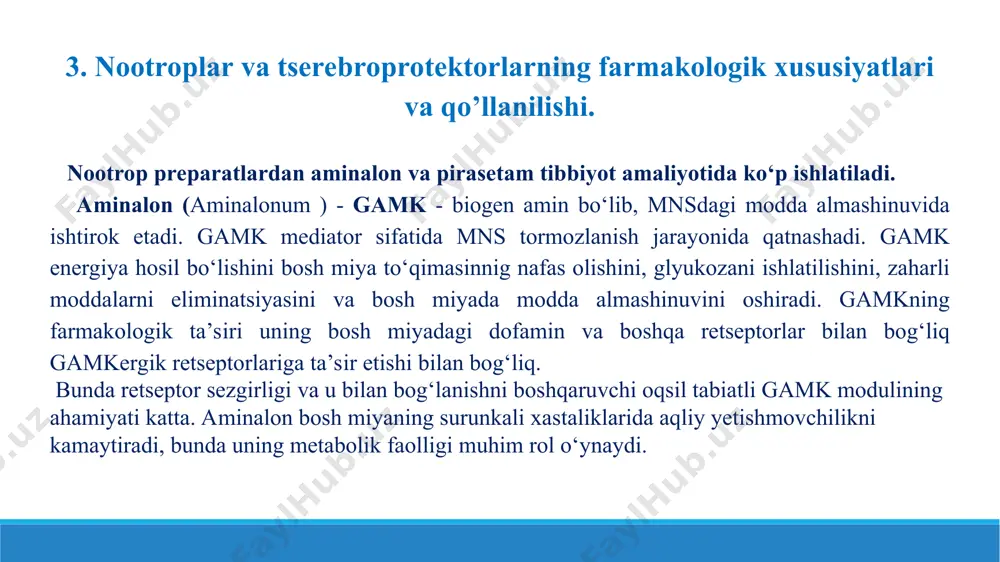 nootroplar va serebroprotektorlar. taqdimot 10 bet. - Page 5