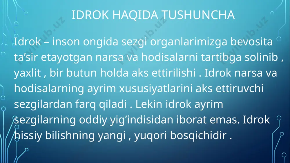 idrok murakkab psixik jarayon sifatida - Page 3