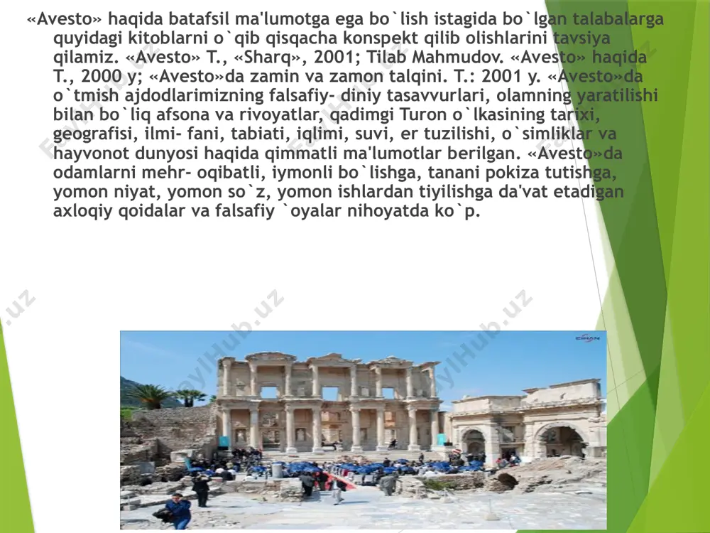 ga katta ta'sirko`rsatgan. pifagor (eramizdan avvalgi 580-500 yillar) u qadimgiyunonistonda diniy mafkuraviy falsafiy maktab ya'ni pifagorchilikka asos solgan. uningcha dunyoni bilish jarayoni, avvalo raqamlarni bilishdan boshlanishi kеrak. piofagorchilarning ta'limotiga ko`ra olamning asosini idеallashgan raqamlar tashkil qiladi. pifagorchilar birinchi bo`lib yunonistonda tabiatdagi narsa va hodisalarni izohlashuchun miqdor katеgoriyasini ilgari surishdi. suqrot falsafasiga ham ma'lum darajada ta'sir ko`rsatgan.suqrot (eramizdan oldingi 469-399 yillar) (asli- sokrat) qadimgi yunon faylasufi. afinaning ijtimoiy hayotida faol ishtirok etganyoshlar tarbiyasi bilan shu`ullangan, hur fikrli inson, kamba`aldan chiqqan tosh kеsuvchilarning o``li, o`ta bilimdon kishi sifatida mashhur bo`lgan. suqrot va uning tarafdorlari jamiyat qonunlariga, ular qanday bo`lishidan qa'tiy nazar so`zsiz itoat etishini tar`ib etganlar. suqrot o`z ta'limotini o`zaki rashida ko`cha- ko`yda, maydonlarda, hiyobonlarda shogirdlari va izdoshlari bilan shakllantirgan va xalq ongiga singdirishga harakat qilgan, lеkin birorta ham asar yozmagan uning falsafiy, axloqiy ta'limotlari mohiyatini shogirdlari ksеnnafant, aristafan va aflotunlarning asarlaridan bilib olishimiz mumkin. qadimdagi yunonistonning eng mashhur faylasuflaridan biri. dеmokritdir …