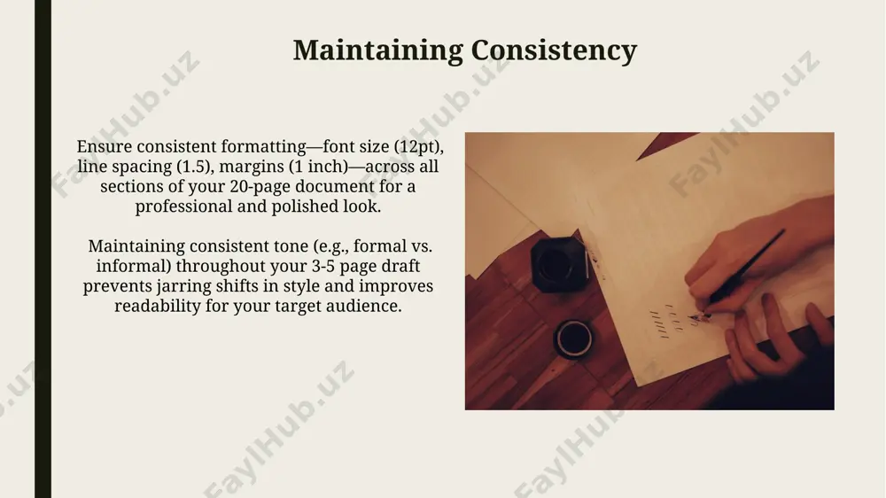 l voice. contextualizing evidence is crucial; don't just drop quotes; explain how the specific data or analysis (e.g., statistical findings, expert opinions) supports your claims and the overall narrative. structuring your ideas utilize mind-mapping to brainstorm and visually structure your thoughts, connecting central themes with branching subtopics and details; this aids in identifying 2-3 core arguments and facilitates a cohesive narrative. consider the "inverted pyramid" structure, prioritizing the most crucial information first (lead), followed by supporting details and background context, ensuring reader engagement and efficient information delivery within 5-7 paragraphs. polishing your prose cut unnecessary adverbs and adjectives; often, strong verbs and nouns (e.g., "plunged" instead of "quickly plunged") convey meaning more effectively and concisely. employ the "show, don't tell" principle; instead of stating "it was cold," describe the 3-inch layer of frost and the 20-degree temperature. this creates a more vivid image for your reader. thank you for your …