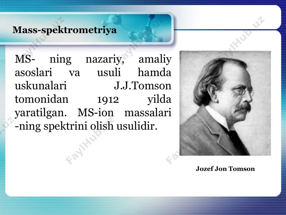 ula markaziga yaqinlashganda, m+ barqarorligi oshadi. dodecin-1 va dodecin-5 ionizatsiyasi bilan massa spektri (molekulyar ion 166). mass-spektrometriya alkinlar (cnh2n-3) organik birikmalar sinflarining mass-spektrlarining umumiy xususiyatlari 67 95 81 166 137 123 109 67 95 81 109 butil siklopentan va izopropil siklogeksan (m+-126) ionlashuvi bilan mass - spektr. mass-spektrometriya alitsiklik uglevodorodlar organik birikmalar sinflarining mass-spektrlarining umumiy xususiyatlari 68 82 126 69 70 126 83 84 xarakterli (bo'lak) ionlar sikl hajmiga bog'liq, masalan, siklopentanlar uchun – 68, 69, 70 – guruh, siklogeksanlar uchun-82, 83, 84-guruh. molekulyar ion. o‘rtacha intensivlikda mass-spektrometriya organik birikmalar sinflarining mass-spektrlarining umumiy xususiyatlari molekulyar ion. stabiliashgan intensiv cho‘qqi ionlar seriyasi. cho'qqilar cnhn и cnhn±1 (m/z 29, 51-53, 63-65, 75-77…). arenlar (cnhn) parchalanish. bular ham aralashmalar parchalanish tendentsiyasini ko'rsatadi. bir nechta vodorodni chiqib ketishi bilan sodir boladigan bu jarayon quyidagi [m1]+, [m3]+, [m5]+ cho'qqilariga olib keladi, va intensivligi pasayadi. keyingi tipik parchalanish asetilen (m/z 26) va c3h3 (m/z 39) ning …
