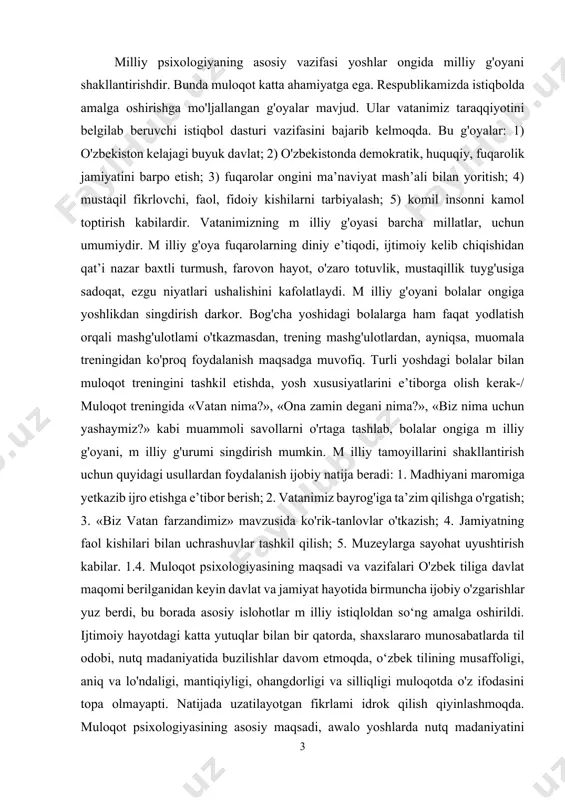 lat maqomi berilganidan keyin davlat va jamiyat hayotida birmuncha ijobiy o'zgarishlar yuz berdi, bu borada asosiy islohotlar m illiy istiqloldan so‘ng amalga oshirildi. ijtimoiy hayotdagi katta yutuqlar bilan bir qatorda, shaxslararo munosabatlarda til odobi, nutq madaniyatida buzilishlar davom etmoqda, o‘zbek tilining musaffoligi, aniq va lo'ndaligi, mantiqiyligi, ohangdorligi va silliqligi muloqotda o'z ifodasini topa olmayapti. natijada uzatilayotgan fikrlami idrok qilish qiyinlashmoqda. muloqot psixologiyasining asosiy maqsadi, awalo yoshlarda nutq madaniyatini shakllantirishdir. shuningdek, o‘qitish jarayonida bo'lajak mutaxassislarga muloqot madaniyati, muomala odobini singdirish, guruh va jamoalarda o'zaro munosabatlami muloqotni shakllantirish orqali yaxshilashdir. muloqot psixologiyasining asosiy vazifalari quyidagilarda o'z ifodasini topadi: 1) hamkorlikdagi faoliyat jarayonida shaxslararo o'zaro ta’sir va muloqot qonuniyatlarini o'rganish; 2) sharq allomalarining muloqot haqidagi qarashlarini tahlil qilish; 3) o'quvchini faollikka undovchi muomalaviy imkoniyatlar mavjudligini ta’kidlab o'tish; 4) o'quvchilarda kasbiy layoqatni faollashtirishga qaratilgan muloqotni shakllantirish; 5) shaxslararo munosabatlami muvofiqlashtirishda muloqotning rolini orttirish; 6) o'zaro ta’sir etishning ayrim oqibatlarini hisobga olish. bundan tashqari muloqotning …