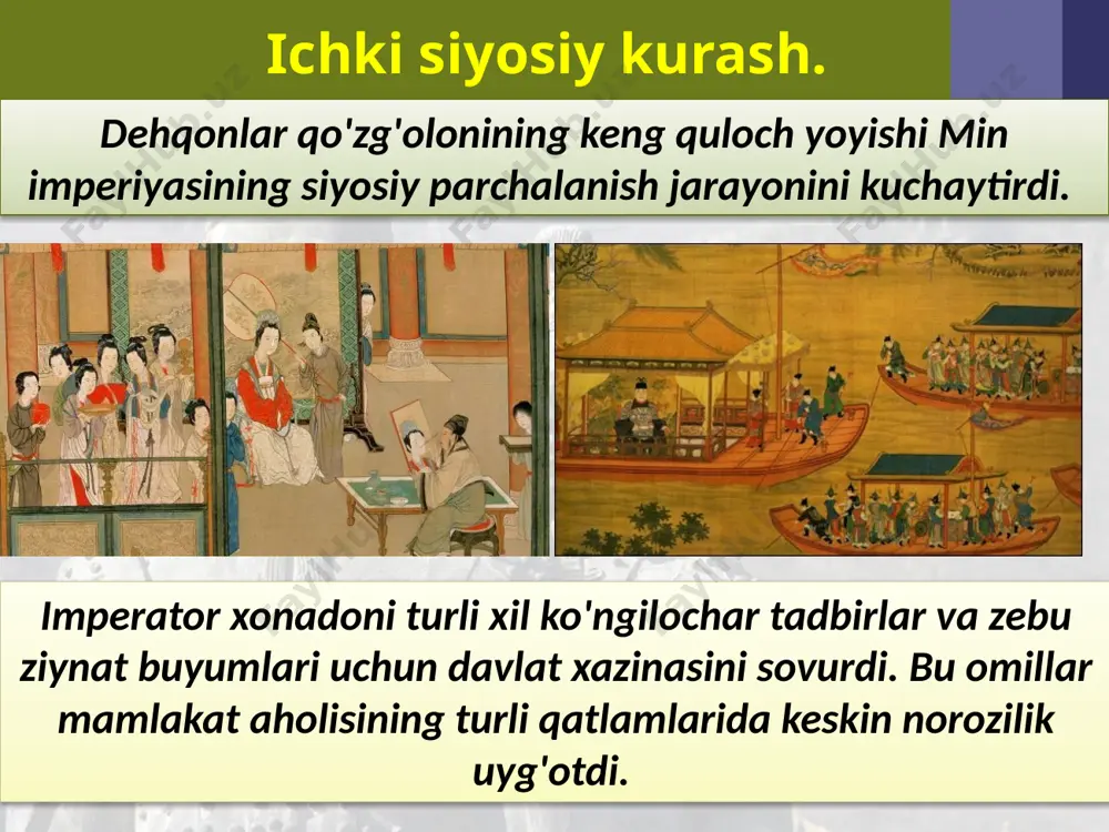 xvi-xviii asrlarda xitoy. 8- sinf - Page 5