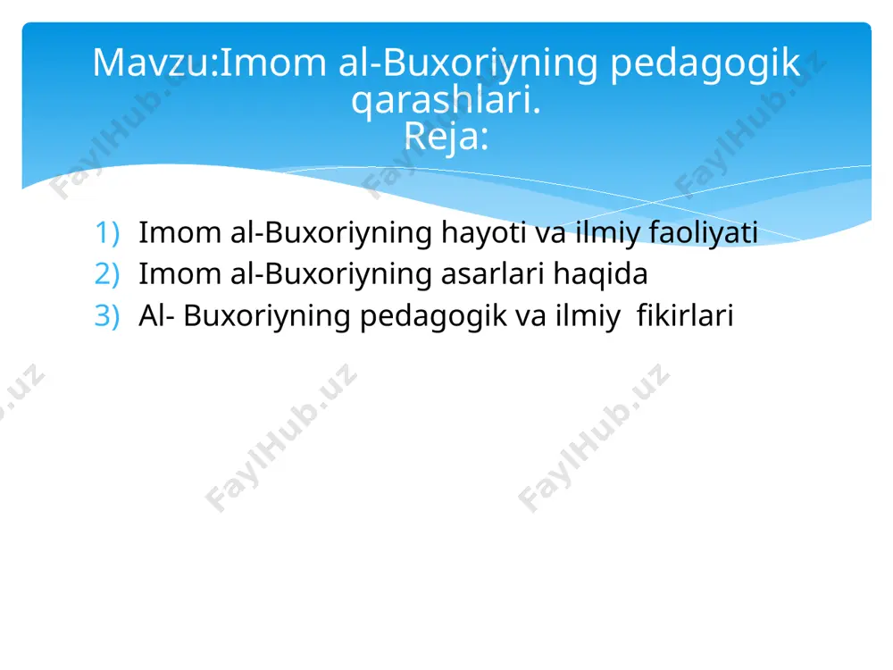 imom al-buxoriyning pedagogik qarashlari - Page 2