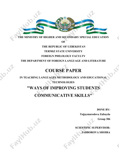 ways of improving students communicative skills — DOC