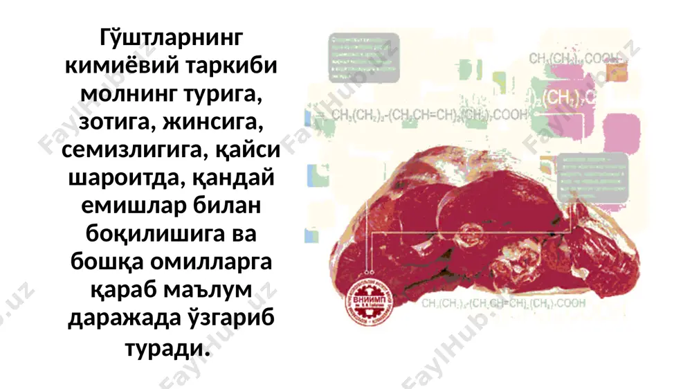 go‘shtning morfologik tuzilishi va kimyoviy tarkibi - Page 5