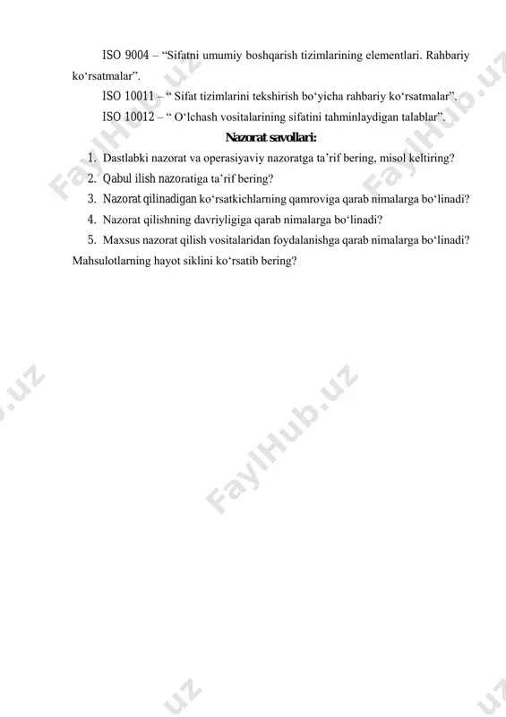 4-ma’ruza. sifatni nazorat qilish. - Page 5