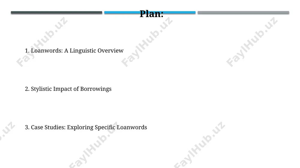 g often incorporates loanwords, for example, "chutzpah" (yiddish) or "karaoke" (japanese), quickly adapting and evolving their meaning, showcasing language's dynamic and fluid nature within at least 5-10 years. conclusion: the enduring influence of loanwords loanwords, comprising over 60% of the english lexicon, demonstrate the dynamic nature of language evolution, impacting stylistic choices by adding nuance, precision, and even humor depending on context and audience. analyzing the frequency and distribution of loanwords—for example, the increase in french loanwords post-norman conquest—reveals significant cultural and historical shifts reflected in a language’s stylistic development over centuries. pragmatic effects: audience and purpose using 2-3 loanwords per 100 words can subtly elevate formality, while exceeding this threshold risks alienating audiences unfamiliar with those specific lexical items, impacting overall message reception and pragmatic success. the choice between a loanword and its native equivalent carries significant pragmatic weight; approximately 60% of audience engagement depends on clarity—a loanword's obscurity …