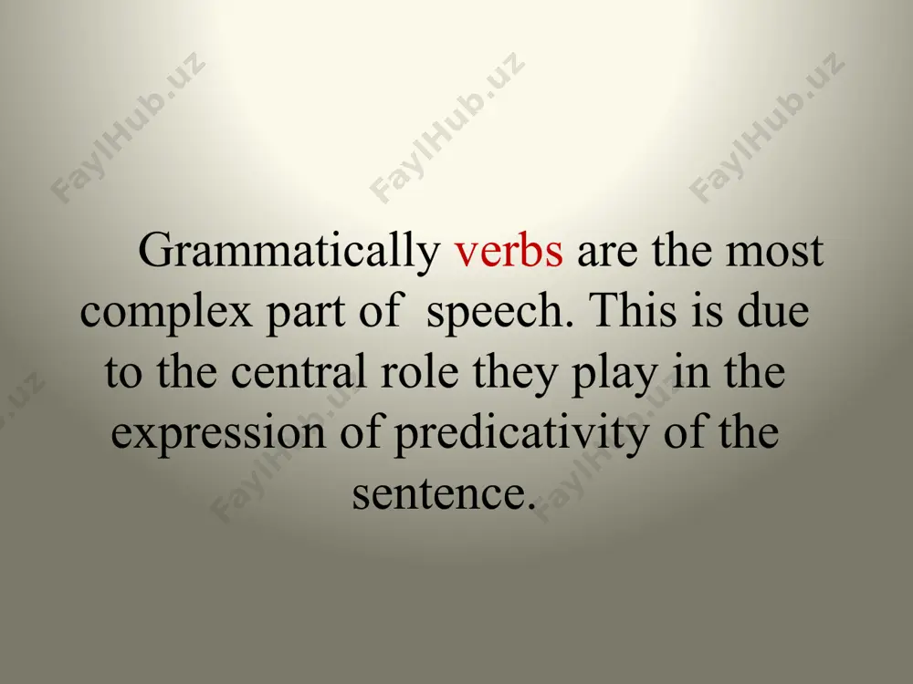 passive voice: the letter was sent to him. *the auxiliary do is used in negative statements and in questions; this is known as do insertion. for instance: where do you live? he does not speak french. 3) auxiliary modal verbs (can, may, must, could, might, have to, be able to, have to, shall, will, should, would, need, etc.) are used only as auxiliary verbs to express : ability, possibility, obligation, necessity, volition or prediction of the action, process or state which is denoted by the main verb. cf.: people thought he might have been joking.(possibility) he would probably go there. (volition/prediction) ii. semantic classification of lexical (full) verbs linguists differentiate seven semantic classes of full verbs (biber et al. 2003: 106-114). they are: activity verbs, communication verbs, mental verbs, causative verbs, verbs of occurrence, verbs of existence or relationship, verbs of aspect. 1. activity verbs usually refer to an action …