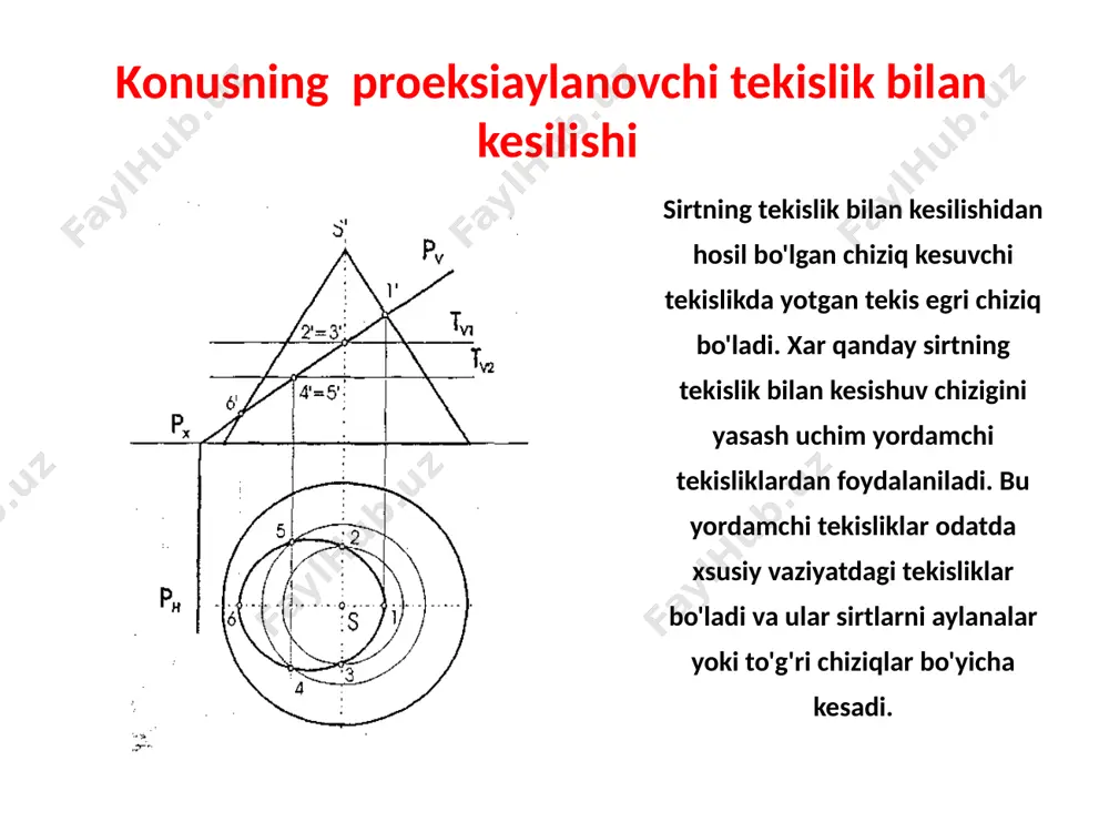 sirtlarning tekisliklar bilan kesilishi - Page 3