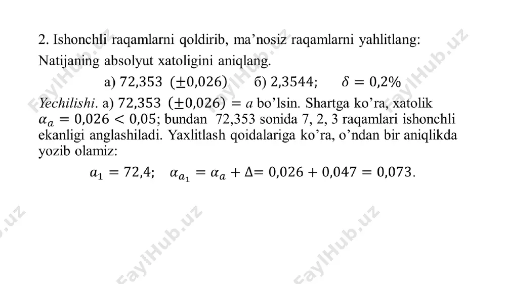 xatoliklar nazariyasi. funksiya xatoligi. - Page 4