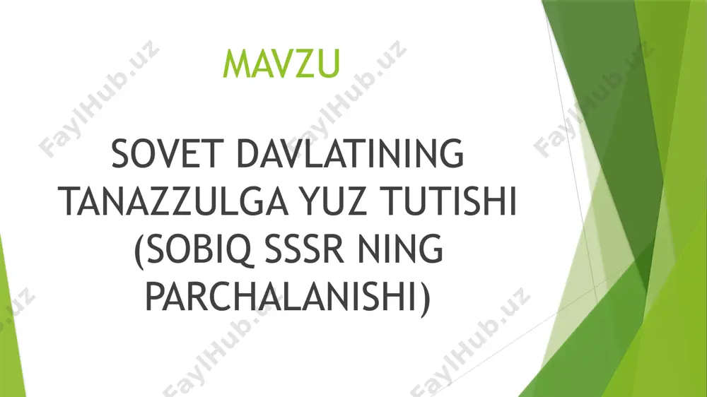 loq tuzatish lagerlariga jo’natildi. foydalanilgan adabiyotlar 1.a.sobirov “òzbekiston eng yangi tarixi” toshkent 2013-yil 2.a.raximov “òzbekistoning eng yangi tarixi”. toshkent 2022-yil eʼtiboringiz uchun rahmat image1.jpeg image2.jpeg image3.jpeg /docprops/thumbnail.jpeg