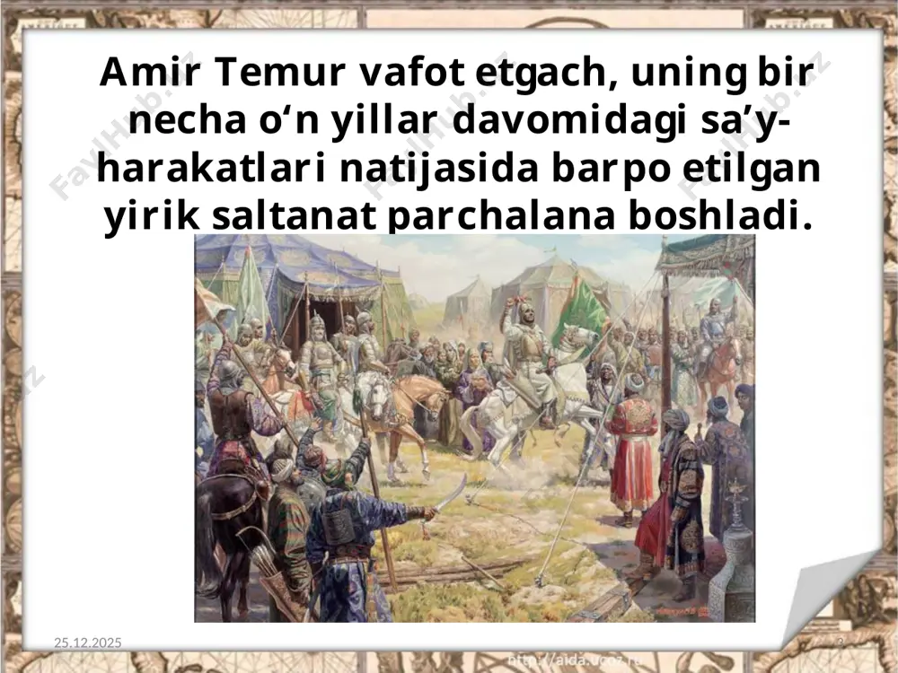 temuriylar davridagi siyosiy jarayonlar. 7 - sinf - Page 3