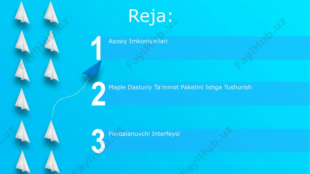 n fayl menejeri mavjud. maple dasturiy ta'minot to'plamini ishga tushirish uchun ikkita asosiy usul mavjud: ijro etuvchi faylni (masalan, maple.exe) ikki marta bosish yoki buyruq satridan "maple" komandasini kiritish orqali. ikkala usul ham 10 soniyadan kamroq vaqtni oladi. texnik qo'llab-quvvatlash va hujjatlar start dasturga oid keng qamrovli hujjatlar, shu jumladan 100 dan ortiq video qo'llanma va 500 sahifadan ziyod foydalanuvchi qo'llanmasi, veb-saytda va ilova ichida mavjud. maple dasturiy ta'minotiga texnik qo'llab-quvvatlash 24/7 rejimida, telefon, elektron pochta va onlayn chat orqali taqdim etiladi, o'rtacha javob vaqti 2 soatni tashkil etadi. avtomatlashtirilgan jarayonlar dasturdagi avtomatlashtirish funksiyalari o'rtacha 30% vaqt tejashni ta'minlaydi, shuningdek, murakkab hisob-kitoblarni bajarish vaqtini 5-10 baravar qisqartiradi. avtomatlashtirilgan jarayonlar maple dasturiy ta'minotida 15 dan ortiq turli xil operatsiyalarni o'z ichiga oladi, bu esa ish samaradorligini 20% ga oshirish imkonini beradi va xatoliklar sonini 10% ga kamaytiradi. savol-javob va muhokamada ishtirok etish maple dasturiy ta'minotida 3 xil savol-javob moduli mavjud bo'lib, …