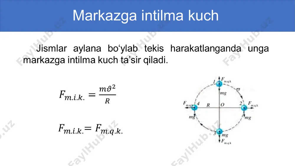 aylanma harakat dinamikasi. 10-sinf, 21-mavzu - Page 2